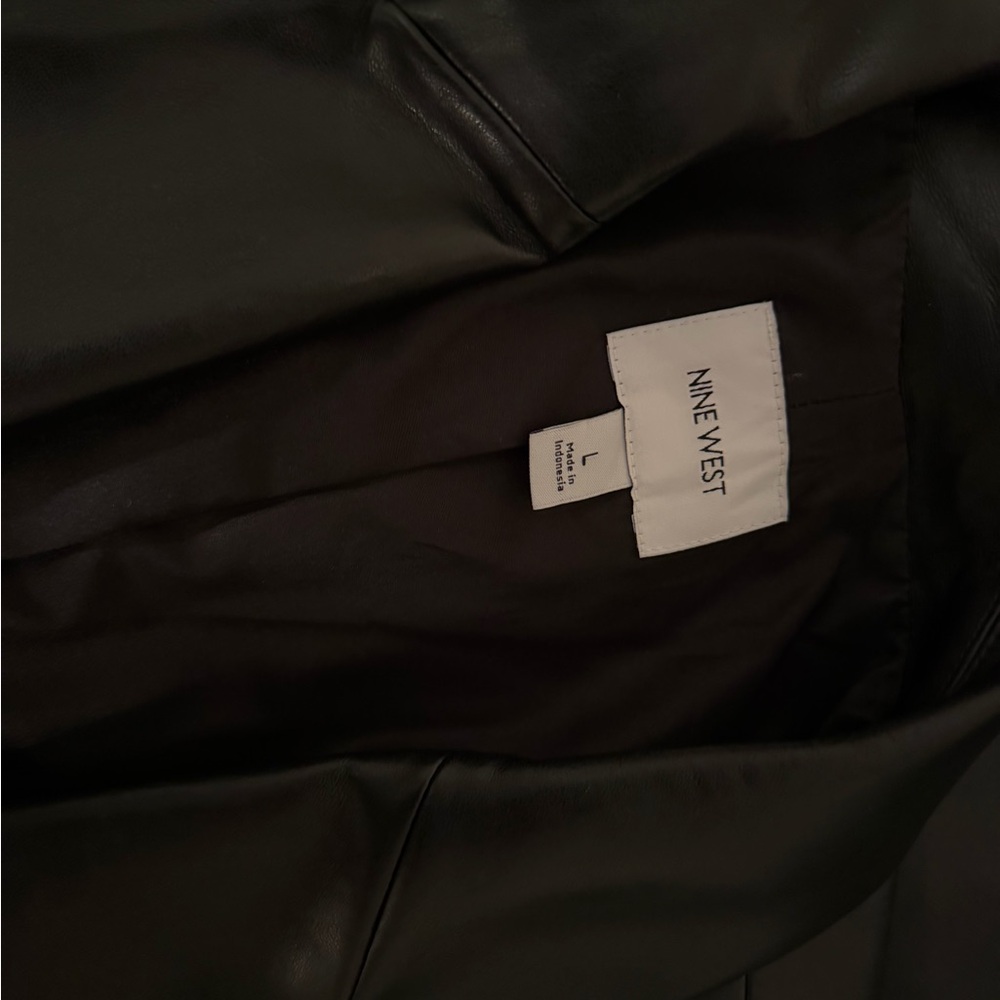 Nine West Dark Leather Outerwear